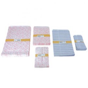 Buste in carta - stampa generica - 10x18 cm - colori assortiti - Favorit - conf. 100 pezzi