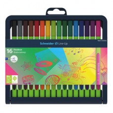 Fineliner Line-Up - punta 0,4mm - colori assortiti - Schneider - astuccio 16 pezzi Fineliner Line-Up - punta 0,4mm - colori assortiti - Schneider - astuccio 16 pezzi