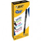 Penna sfera Gelocity Illusion - gel cancellabile - punta 0,7 mm - nero - Bic - conf. 12 pezzi