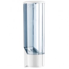 Dispenser per bicchieri in plastica -10x10x31,5 cm - bianco/azzurro trasparente - Mar Plast Dispenser per bicchieri in plastica -10x10x31,5 cm - bianco/azzurro trasparente - Mar Plast