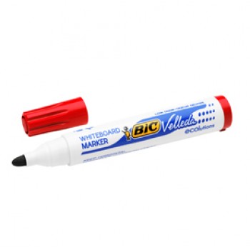 Pennarello per lavagna cancellabile Whiteboard Marker Velleda 1701 Recycled Bic - punta tonda 1,5mm - rosso - Bic Pennarello per lavagna cancellabile Whiteboard Marker Velleda 1701 Recycled Bic - punta tonda 1,5mm - rosso - Bic