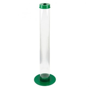 Contenitore da terra per batterie esauste - 27x100 cm - 10 L - trasparente - Medial