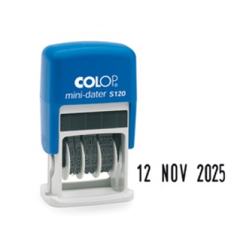 Timbro Mini Dater S120 Datario - 3,8 mm - autoinchiostrante - Colop
