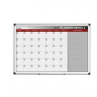 Planner magnetico mensile - 90 x 60 cm - silver - Bi-Office
