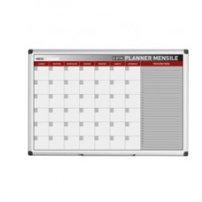 Planner magnetico mensile - 90 x 60 cm - silver - Bi-Office