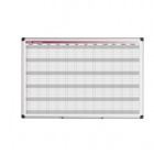 Planner magnetico annuale - 90 x 60 cm - silver - Bi-Office