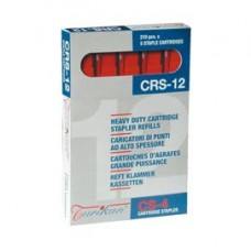 Caricatori CRS6 - 210 punti 12 mm - capacitA' massima 80 fogli - rosso - Turikan - conf. 5 pezzi