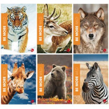 Maxiquaderno Be More Wild - A4 - 4mm c/margine - 36+2 fogli - 100gr - BM