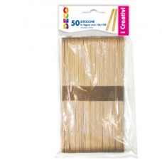 Stecca in legno - 18 x 150 mm - DECO - conf. 50 pezzi Stecca in legno - 18 x 150 mm - DECO - conf. 50 pezzi