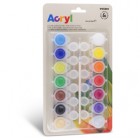 Colori Acryl - 4,5 ml - colori assortiti - Primo - blister 14 pezzi