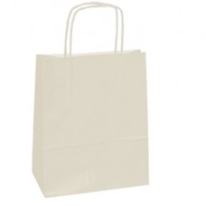 Shopper Twisted - maniglie cordino - 14 x 9 x 21 cm - carta kraft - avorio - Mainetti Bags - conf. 25 sacchetti Shopper Twisted - maniglie cordino - 14 x 9 x 21 cm - carta kraft - avorio - Mainetti Bags - conf. 25 sacchetti