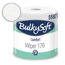 Bobina asciugatutto Comfort - 2 veli - 24 cm x 176 mt - 18 gr - diametro 25 cm - microgoffrata - bianco - BulkySoft