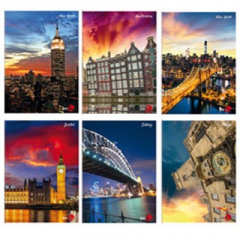 Maxiquaderno Città fantasia - A4 - 4mm - 40+2 fogli - 80gr - BM