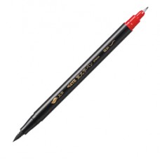 Pennarello - doppia punta in fibra - nero - Pentel Pennarello - doppia punta in fibra - nero - Pentel