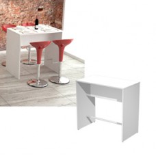 Tavolo alto Ristoro - 110x70x105 cm - bianco - Artexport