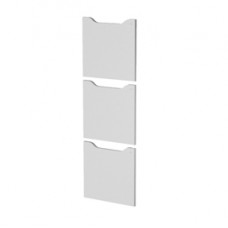 Set 3 ante per casellari Maxi Rainbow - con serratura - 36,8 x 36,8 cm - grigio Set 3 ante per casellari Maxi Rainbow - con serratura - 36,8 x 36,8 cm - grigio
