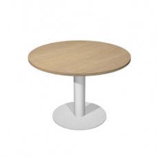 Tavolo riunione Agorà Direction - tondo - diametro 100 cm - H 73 cm - gamba metallo - rovere Tavolo riunione Agorà Direction - tondo - diametro 100 cm - H 73 cm - gamba metallo - rovere