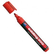 Marcatore permanente 300 - punta conica da 1,50mm a 3,00mm - rosso - Edding