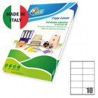 Etichette adesive LP4W - in carta - con margini - permanenti - 105 x 57 mm - 10 et/fg - 100 fogli - bianco - Tico