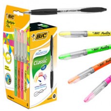 Penne a sfera a scatto Atlantis - punta 1,0mm  - nero  - Bic - conf. 30 + 6 pezzi