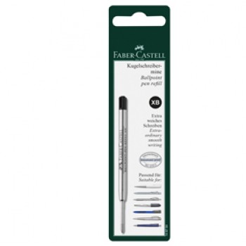 Refill XB - punta 0,7mm - fusto nero - per penna Polyball - Faber-Castell