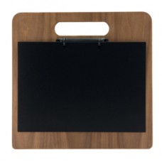 PortamenU' a tagliere con anelli Chopping Board - 32 x 24 cm - legno di noce - Securit