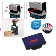 Tampone di ricambio 6/56/2 - blu/rosso - Trodat - conf. 3 pezzi Tampone di ricambio 6/56/2 - blu/rosso - Trodat - conf. 3 pezzi