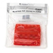 Portamonete - PVC - 5 cent - rosso - HolenBecky - blister 20 pezzi Portamonete - PVC - 5 cent - rosso - HolenBecky - blister 20 pezzi