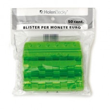 Portamonete - PVC - 50 cent - verde - HolenBecky - blister 20 pezzi Portamonete - PVC - 50 cent - verde - HolenBecky - blister 20 pezzi