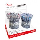 Penna a sfera Super B - colori assortiti (blu/rosso/nero) - Pentel - expo 96 pezzi