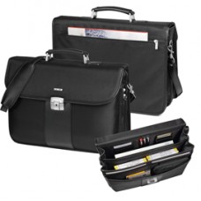 Cartella in tessuto - extra strong - nero - 44x31x20cm - City Time