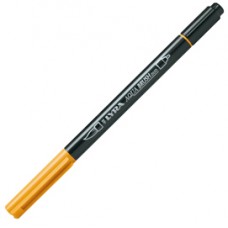 Pennarello Aqua Brush Duo - punte 2/4 mm - giallo di cadmio scuro - Lyra Pennarello Aqua Brush Duo - punte 2/4 mm - giallo di cadmio scuro - Lyra