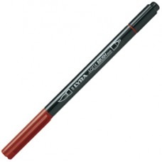 Pennarello Aqua Brush Duo - punte 2/4 mm - rosso Venezia - Lyra Pennarello Aqua Brush Duo - punte 2/4 mm - rosso Venezia - Lyra