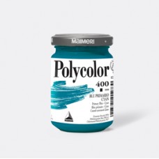 Colore vinilico Polycolor - 140 ml - blu primario cyan - Maimeri