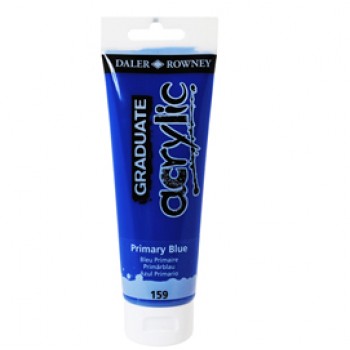 Colore acrilico fine Graduate - 120 ml - blu primario - Daler Rowney