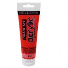 Colore acrilico fine Graduate - 120 ml - arancio cadmio scuro - Daler Rowney