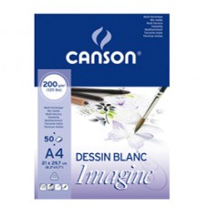 Blocco collato lato corto Imagine - A4 - 200 gr - 50 fogli - Canson Blocco collato lato corto Imagine - A4 - 200 gr - 50 fogli - Canson