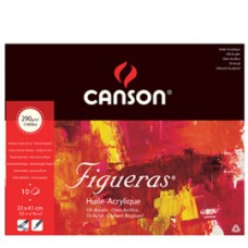 Blocco collato lato corto Figueras - 33x41 cm - 6F - 290 gr - 10 fogli - Canson Blocco collato lato corto Figueras - 33x41 cm - 6F - 290 gr - 10 fogli - Canson