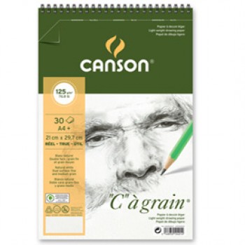 Album spiralato lato corto "C" à grain - A4+ - 125 gr - 30 fogli - Canson Album spiralato lato corto "C" à grain - A4+ - 125 gr - 30 fogli - Canson