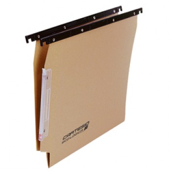 Cartella sospesa Cartesio Eco-logica - armadio - 33 cm - fondo V - 33 x 28 cm - avana - Bertesi
