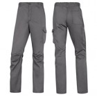 Pantalone da lavoro Panostrpa - sargia/poliestere/cotone/elastan - taglia M - grigio/nero - Delta Plus