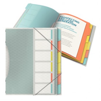 Classificatore colour'lce - 6 divisori - dorso 2 cm - 26,6x32 cm - multicolore - Esselte