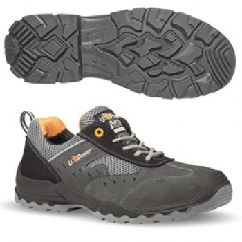 Calzatura di sicurezza Brezza S1P SRC Rock&Roll - pelle scamosciata morbida - numero 41 - grigio - U-Power