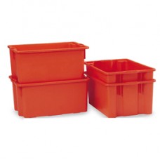 Contenitore a cassa aragosta - HDPE - 63x44x34 cm - 65 L - arancio - Mobil Plastic