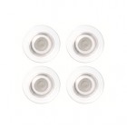 Magneti extraforti - diametro 3,2 cm - trasparente - Nobo - blister 4 pezzi