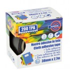 Nastro adesivo telato TPA 200 - 3,8 cm x 2,7 m - nero - Eurocel