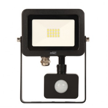 Faro Led - con sensore di movimento - 20 W - 14,3 x 21,5 x 3,7 cm - 4000K - luce bianca fredda - MKC