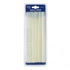 Colla termofusibile - in stick - lunghezza 20 cm - diametro 1,1 cm - Iternet - blister da 12 refill (227 gr)