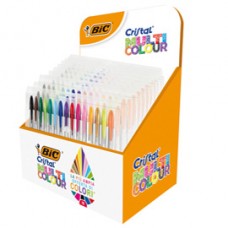 Astuccio penne Cristal Multicolor - colori assortiti - Bic - expo 10 pezzi Astuccio penne Cristal Multicolor - colori assortiti - Bic - expo 10 pezzi