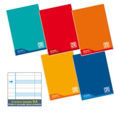 Maxiquaderno Didattico One Color - A4 - rigo di 1a - 100 gr - 18 + 1 fogli - Blasetti